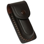 Haller Leder Etui für Taschenmesser, braun, Heft bis 10 cm